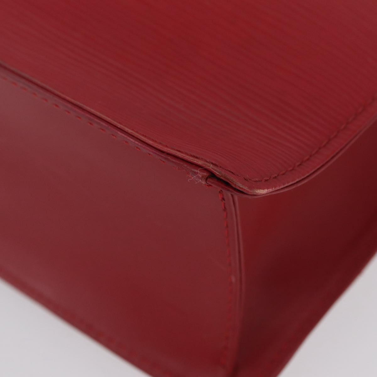 LOUIS VUITTON Epi Sac Plat Hand Bag Red M5274E LV Auth BSZ701A