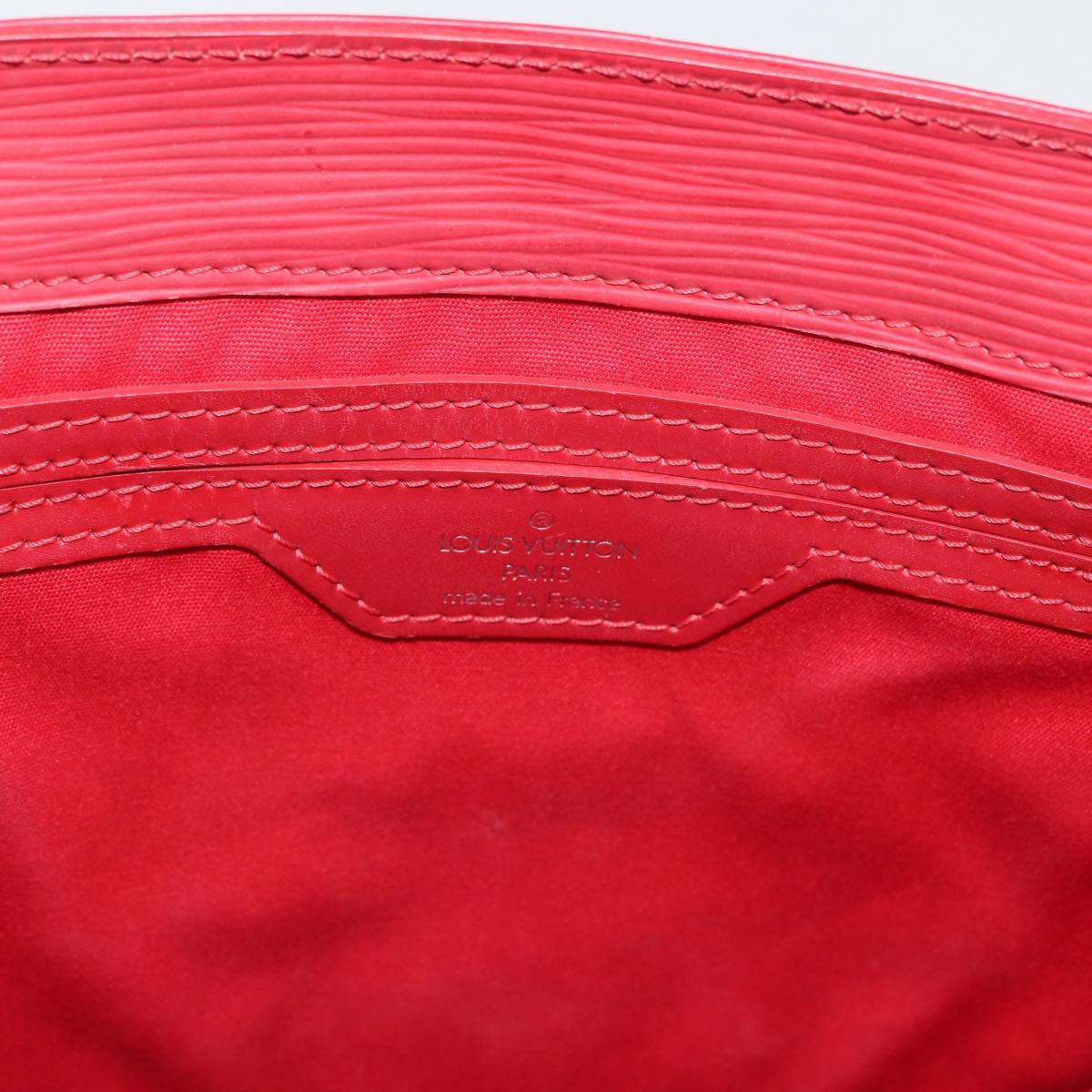 LOUIS VUITTON Epi Sac Plat Hand Bag Red M5274E LV Auth BSZ701A