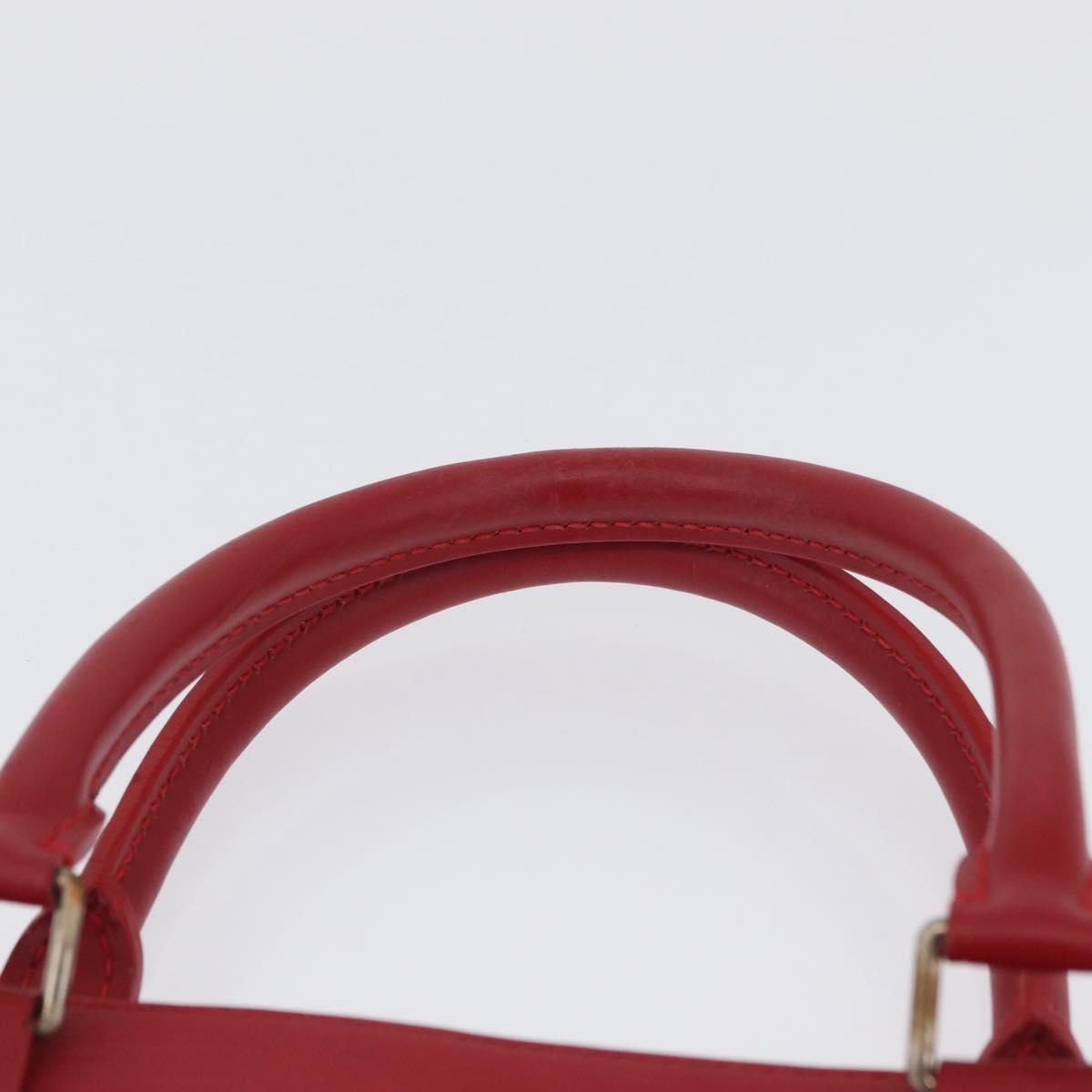 LOUIS VUITTON Epi Sac Plat Hand Bag Red M5274E LV Auth BSZ701A