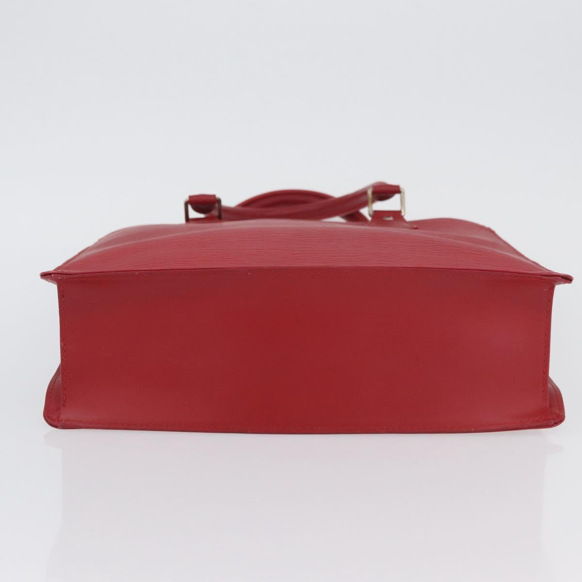 LOUIS VUITTON Epi Sac Plat Hand Bag Red M5274E LV Auth BSZ701A