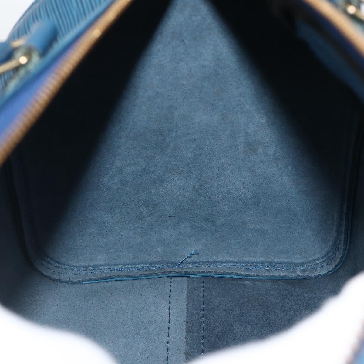 LOUIS VUITTON Epi Speedy 30 Hand Bag Toledo Blue M43005 LV Auth BSZ702A