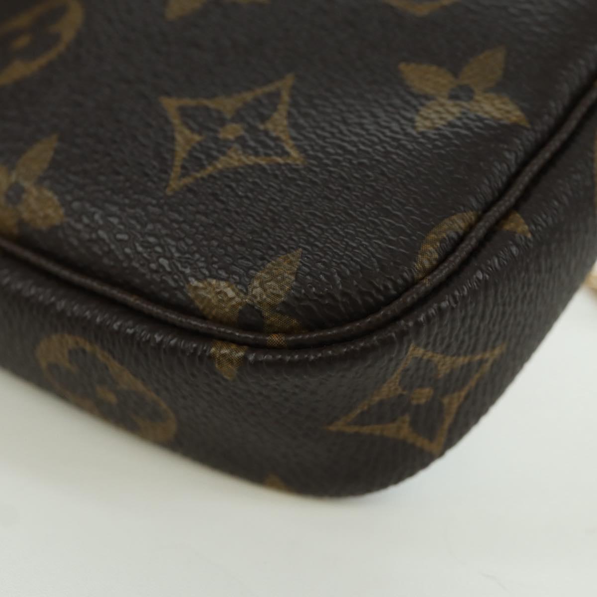 LOUIS VUITTON Monogram Vivienne Mini Pochette Accessoires M68489 Auth BSZ703SAM