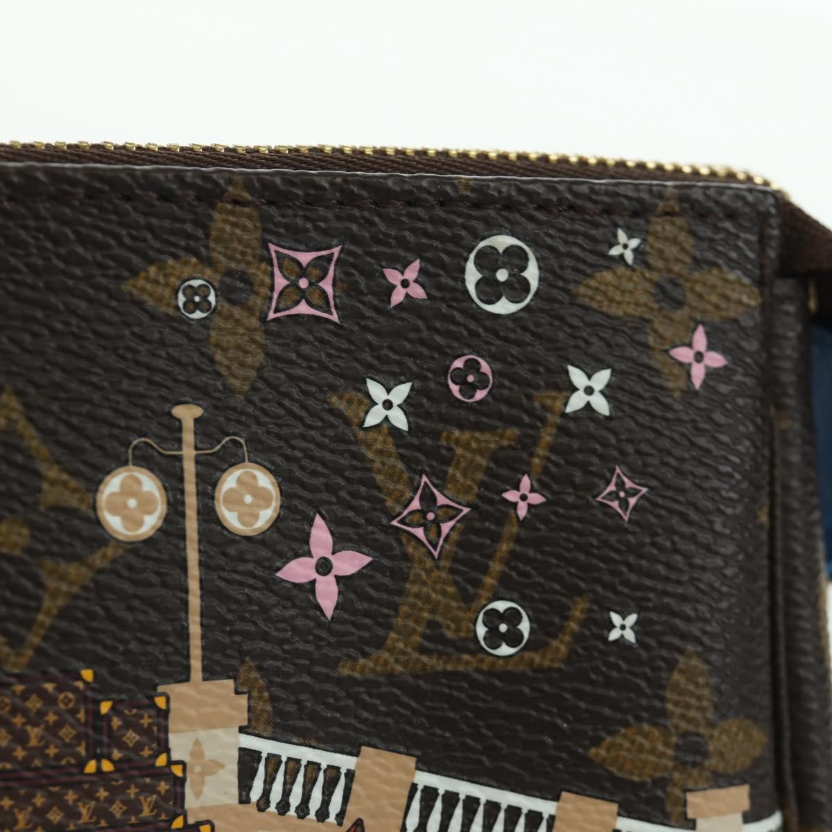 LOUIS VUITTON Monogram Vivienne Mini Pochette Accessoires M68489 Auth BSZ703SAM