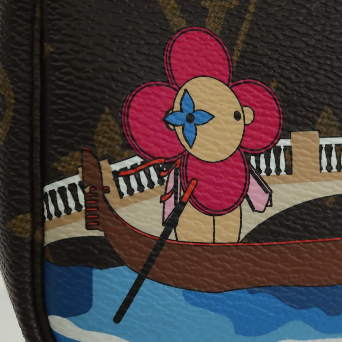 LOUIS VUITTON Monogram Vivienne Mini Pochette Accessoires M68489 Auth BSZ703SAM