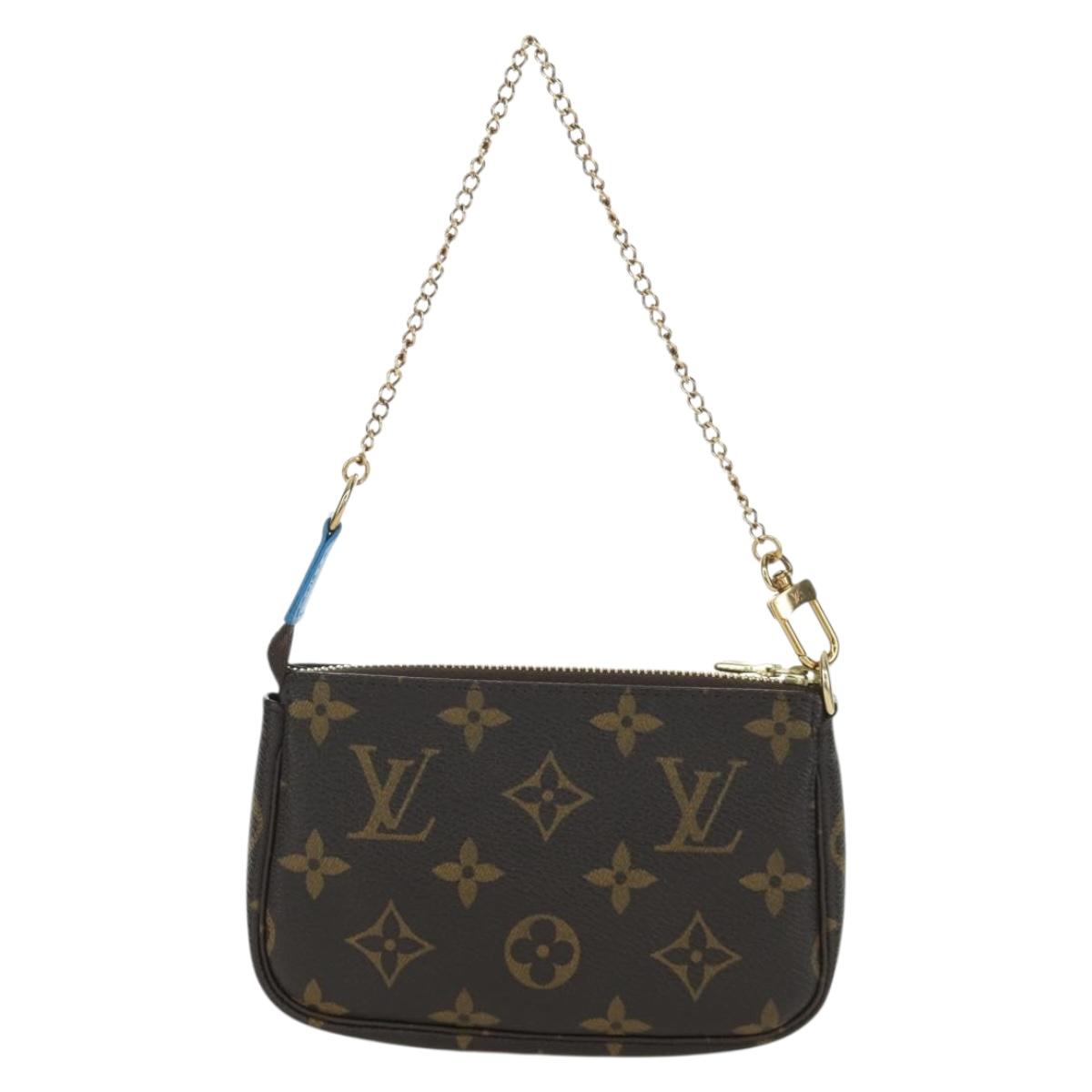 LOUIS VUITTON Monogram Vivienne Mini Pochette Accessoires M68489 Auth BSZ703SAM