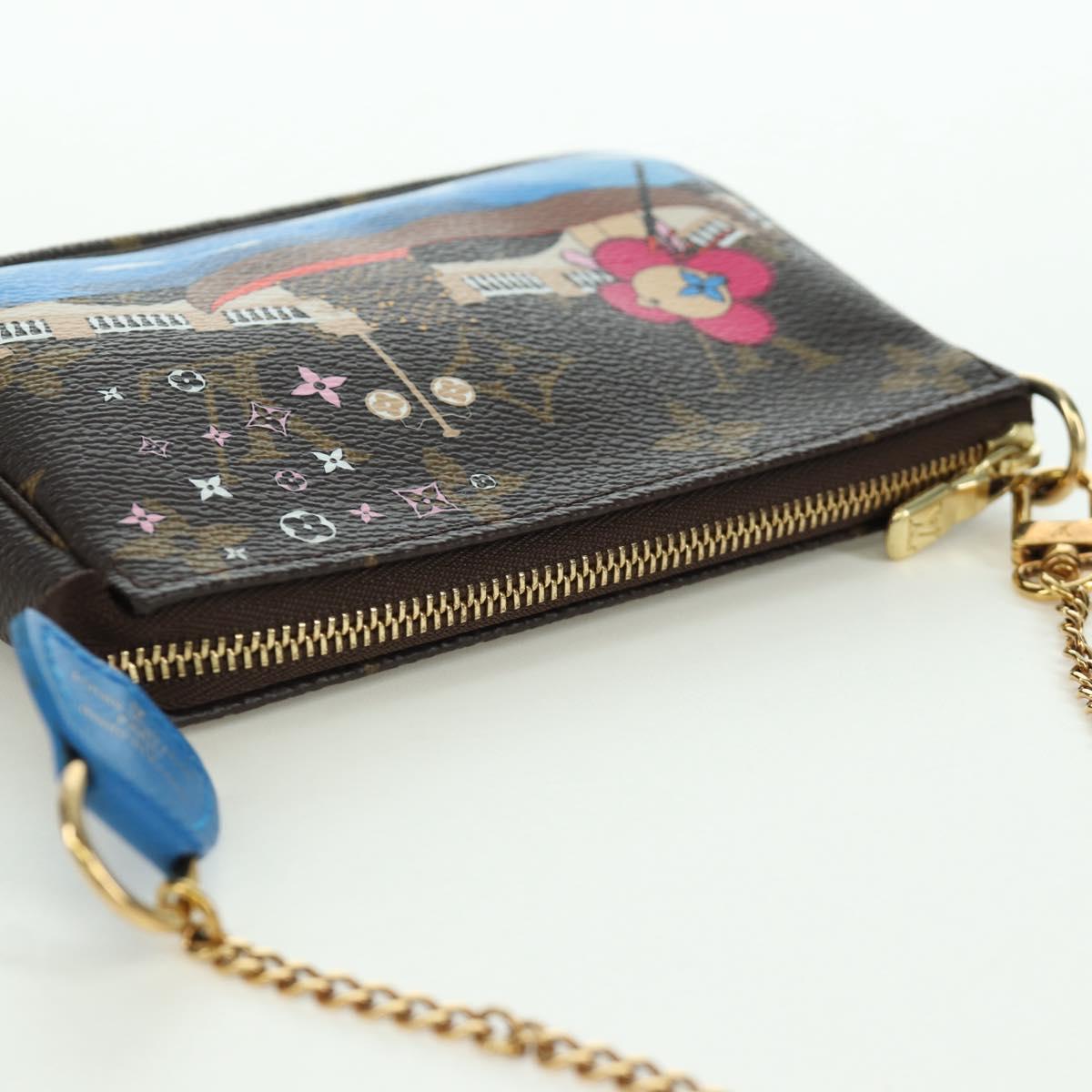 LOUIS VUITTON Monogram Vivienne Mini Pochette Accessoires M68489 Auth BSZ703SAM