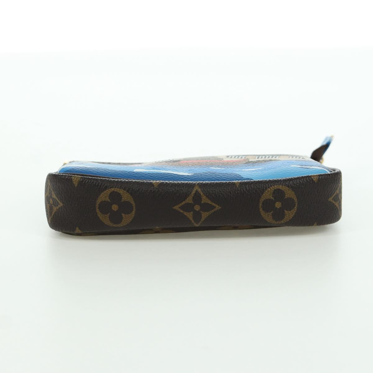 LOUIS VUITTON Monogram Vivienne Mini Pochette Accessoires M68489 Auth BSZ703SAM