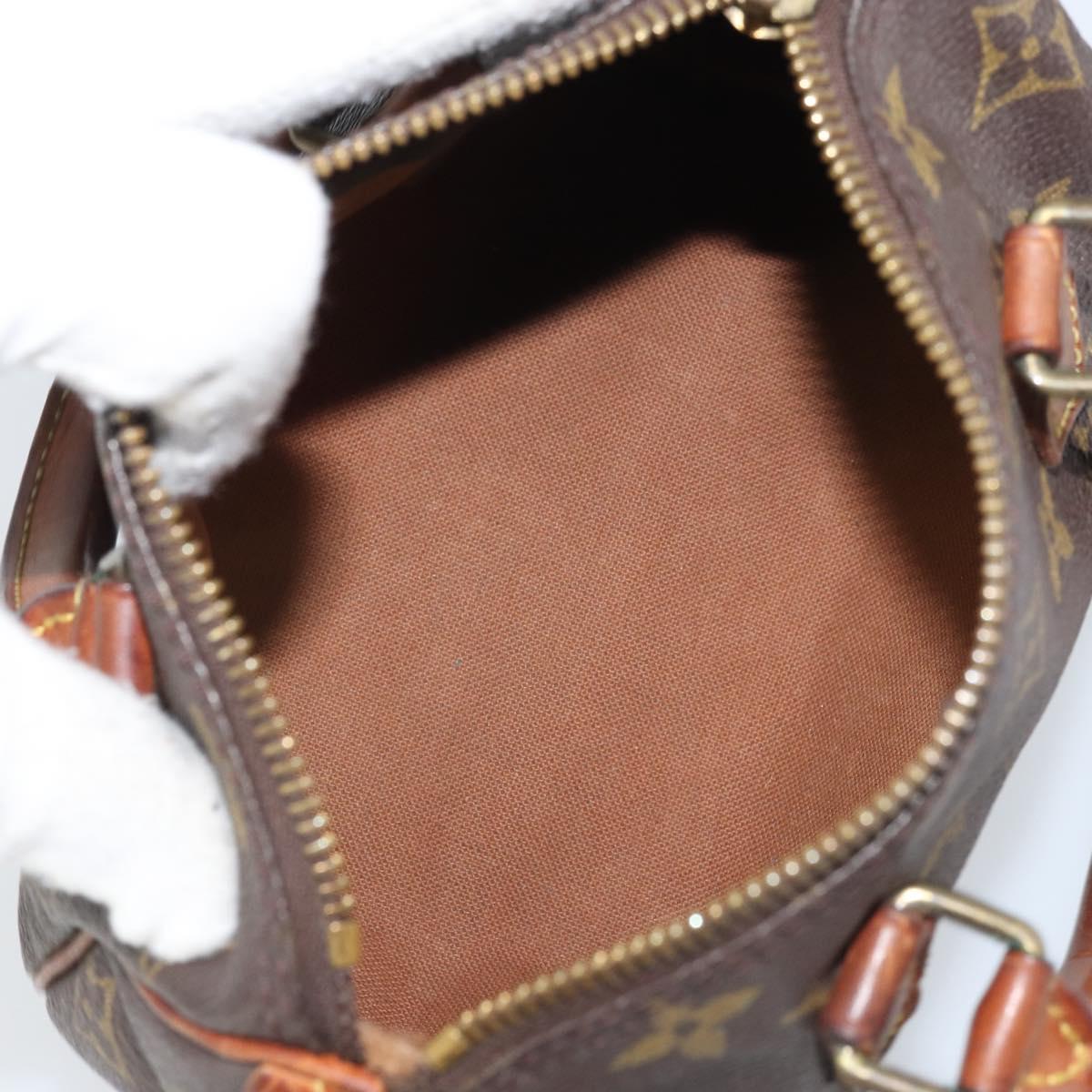 LOUIS VUITTON Monogram Mini Speedy Bandouliere Japon 88 Bag M99014 Auth ARZ749