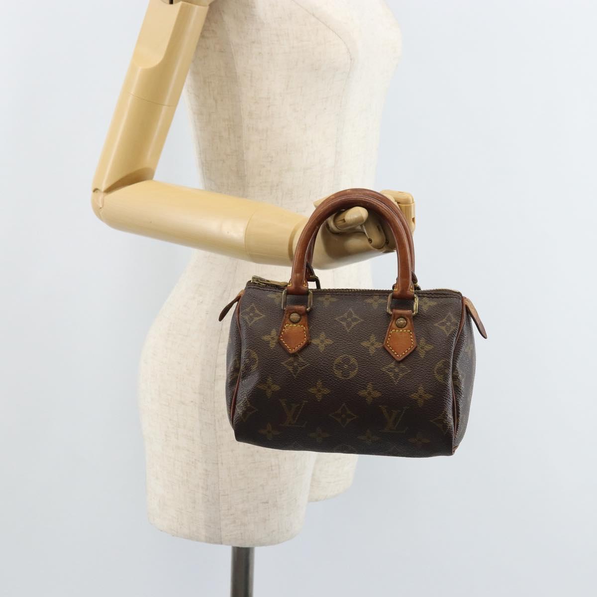 LOUIS VUITTON Monogram Mini Speedy Bandouliere Japon 88 Bag M99014 Auth ARZ749