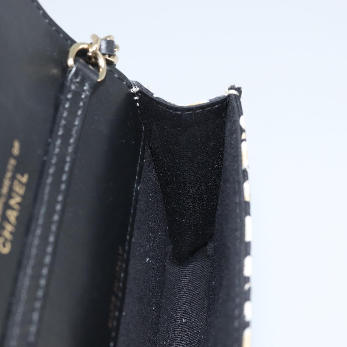 CHANEL Chain Shoulder Pouch Mini Matelasse 12 Satin Beige Gold CC Auth ARZ751SAM