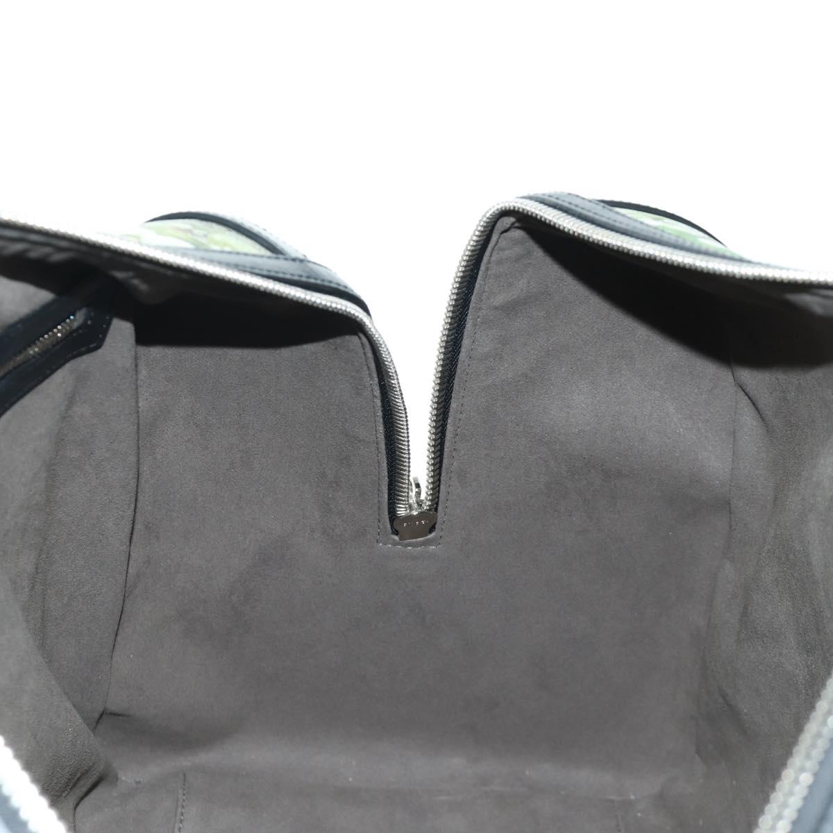 GUCCI GG Blooms GG Supreme Bag PVC 2way Beige Silver 406380 Auth ARZ752SAM