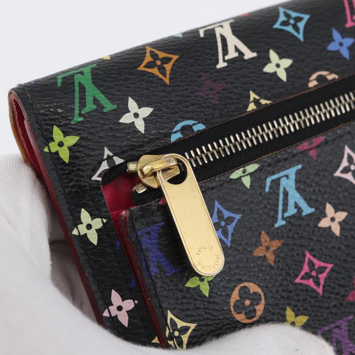 LOUIS VUITTON Monogram Multicolor Portefeuille Eugenie Wallet M93738 Auth ARZ778