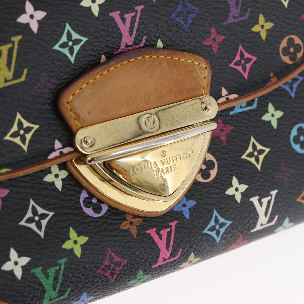 LOUIS VUITTON Monogram Multicolor Portefeuille Eugenie Wallet M93738 Auth ARZ778