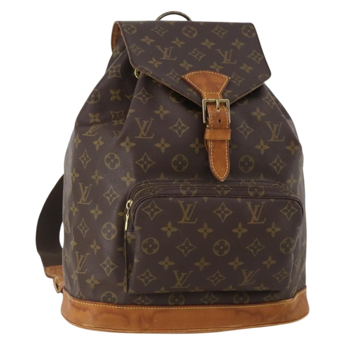 LOUIS VUITTON Monogram Montsouris GM Backpack M51135 LV Auth ARZ795