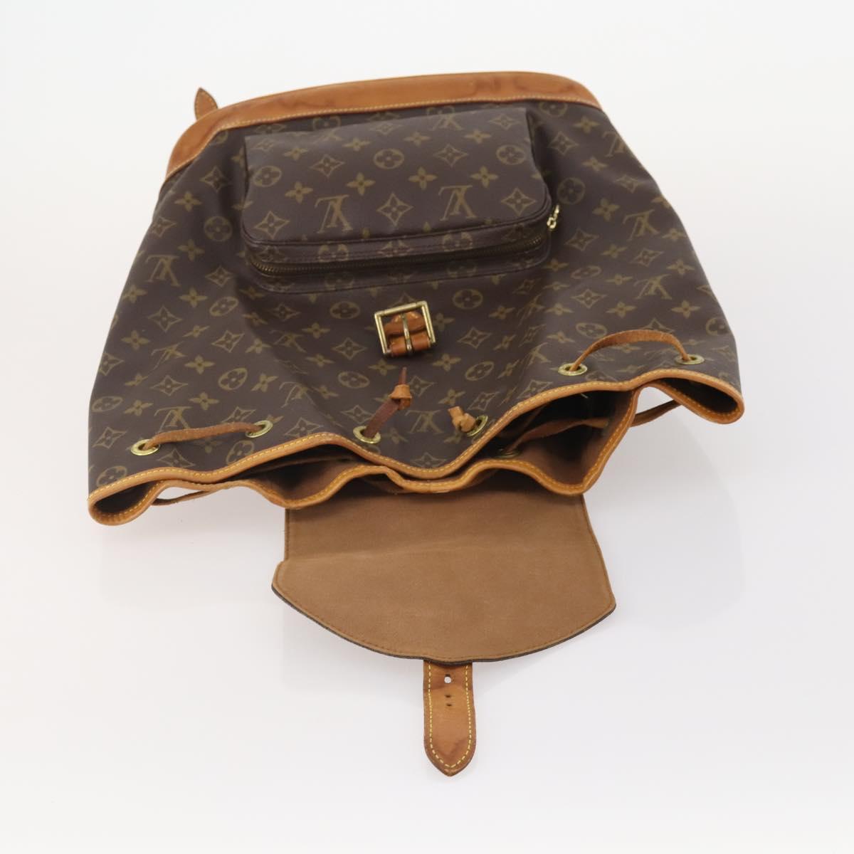 LOUIS VUITTON Monogram Montsouris GM Backpack M51135 LV Auth ARZ795