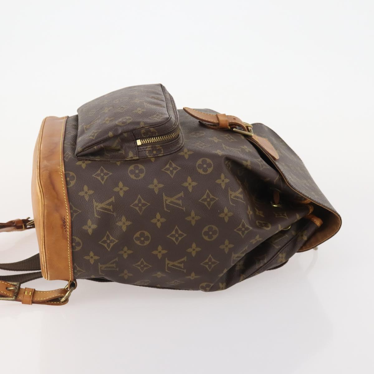 LOUIS VUITTON Monogram Montsouris GM Backpack M51135 LV Auth ARZ795