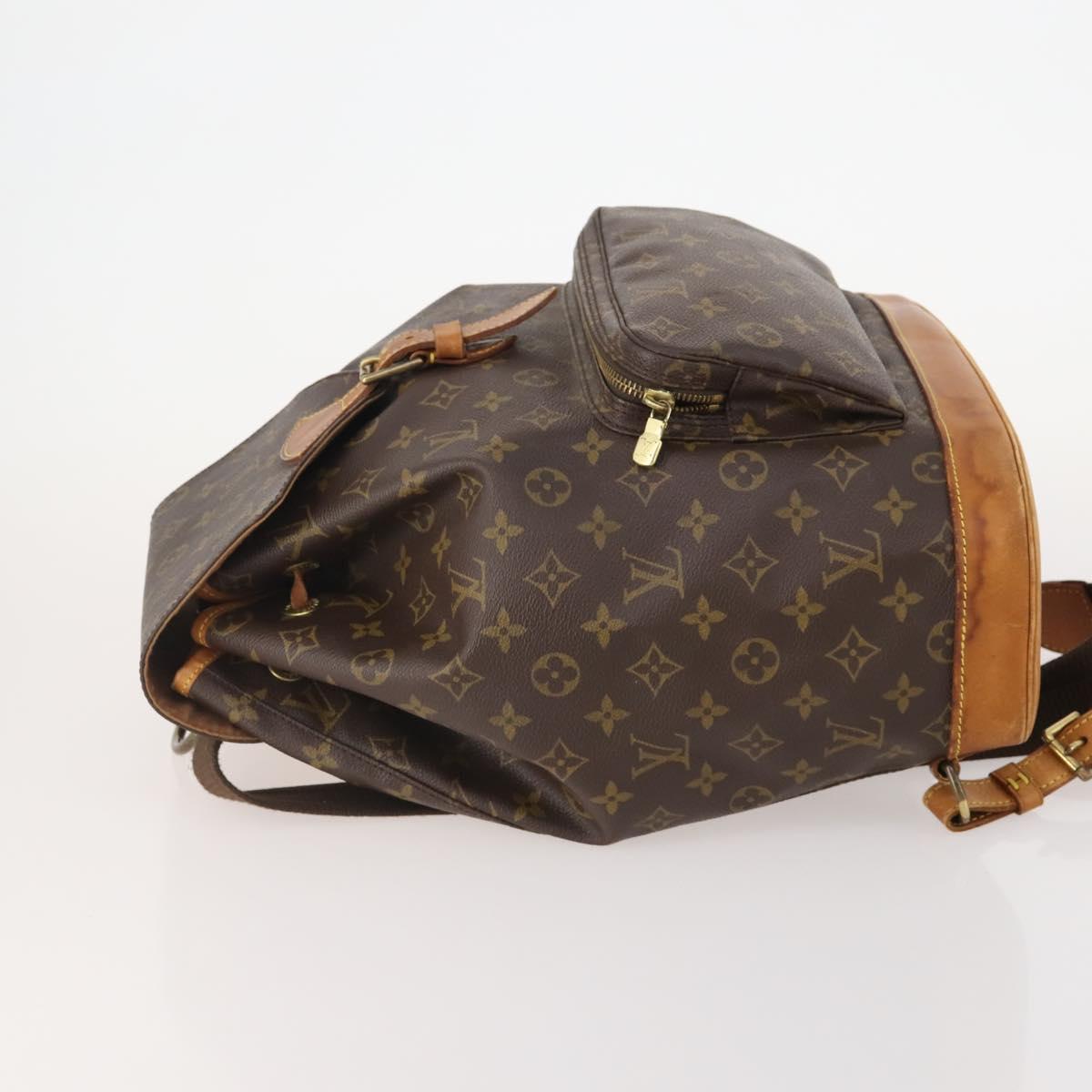 LOUIS VUITTON Monogram Montsouris GM Backpack M51135 LV Auth ARZ795