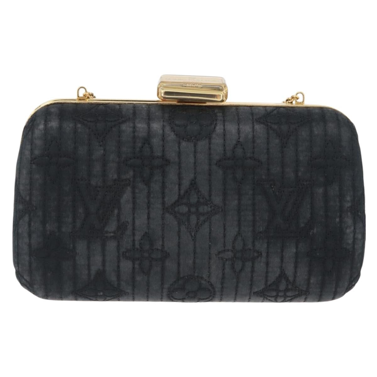 LOUIS VUITTON Monogram Motard Minodiere Clutch Bag Black M95750 LV Auth ARZ800A