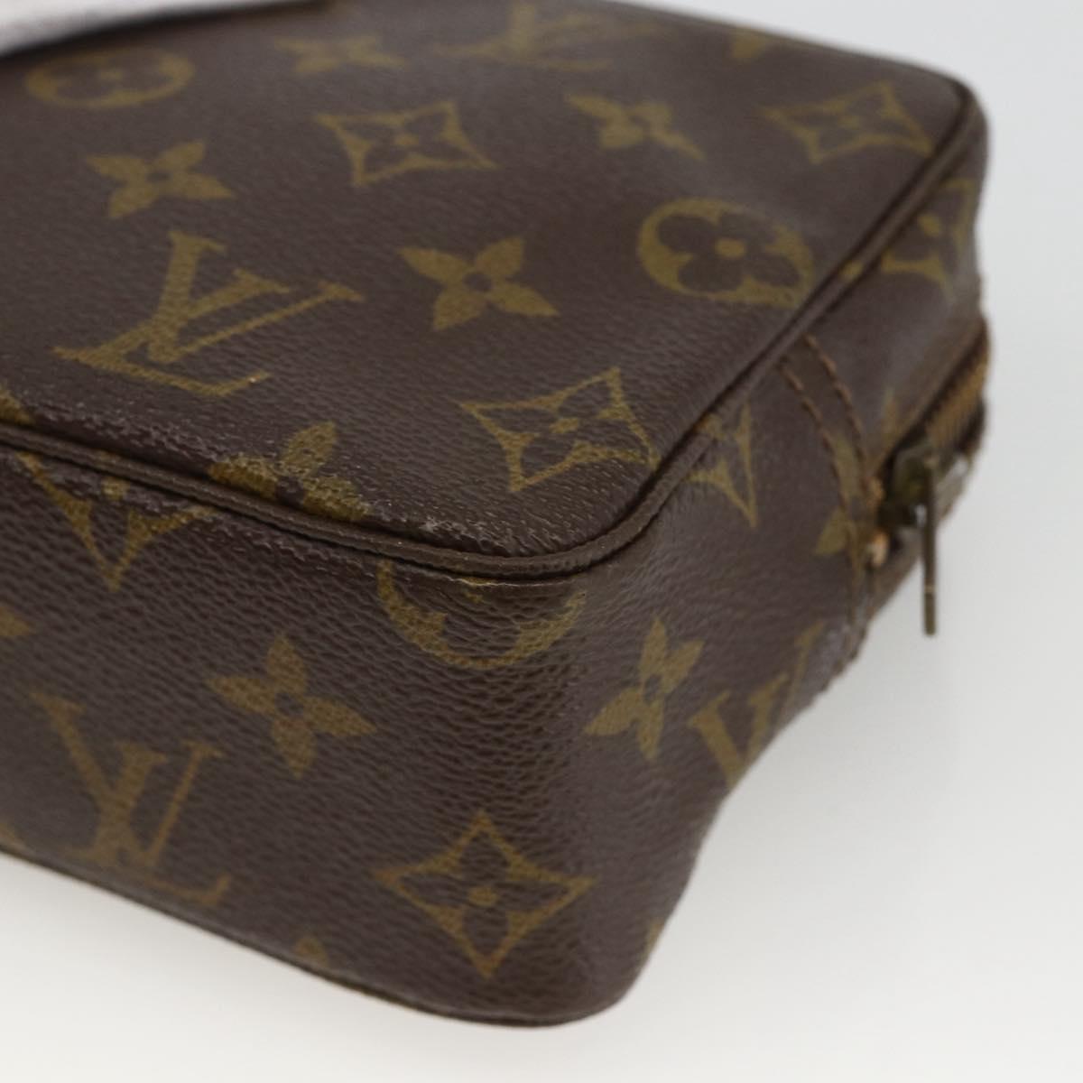 LOUIS VUITTON Monogram Trousse Toilette 18 Pouch M47526 LV Auth ARZ813