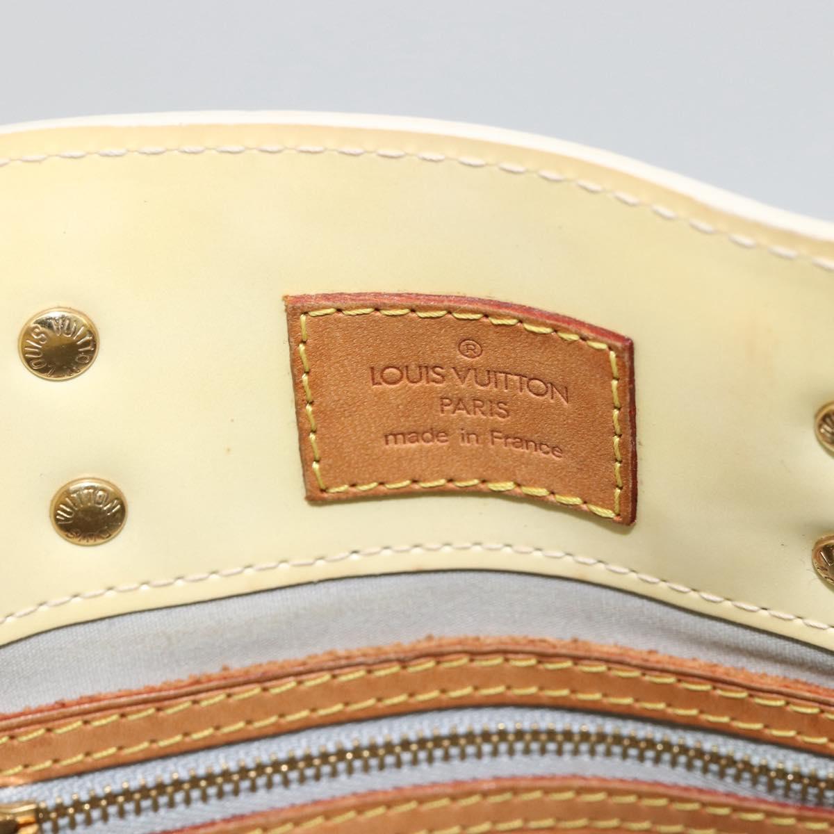 LOUIS VUITTON Monogram Vernis Reade PM Hand Bag Perle M91336 LV Auth ARZ815