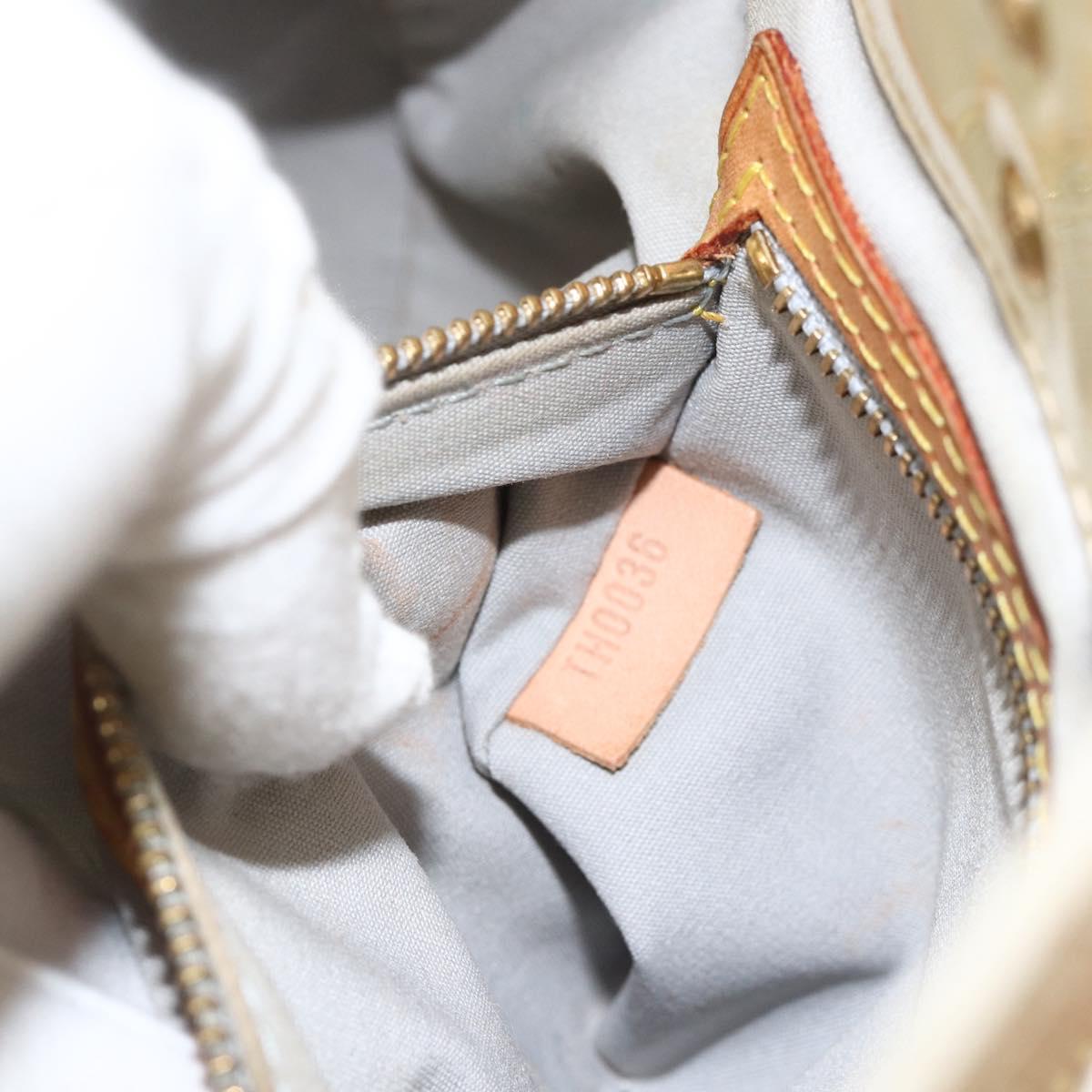 LOUIS VUITTON Monogram Vernis Reade PM Hand Bag Perle M91336 LV Auth ARZ815