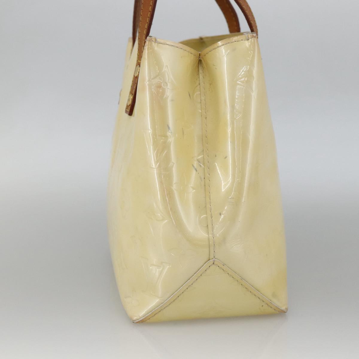 LOUIS VUITTON Monogram Vernis Reade PM Hand Bag Perle M91336 LV Auth ARZ815