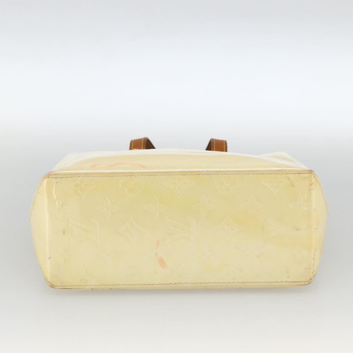 LOUIS VUITTON Monogram Vernis Reade PM Hand Bag Perle M91336 LV Auth ARZ815