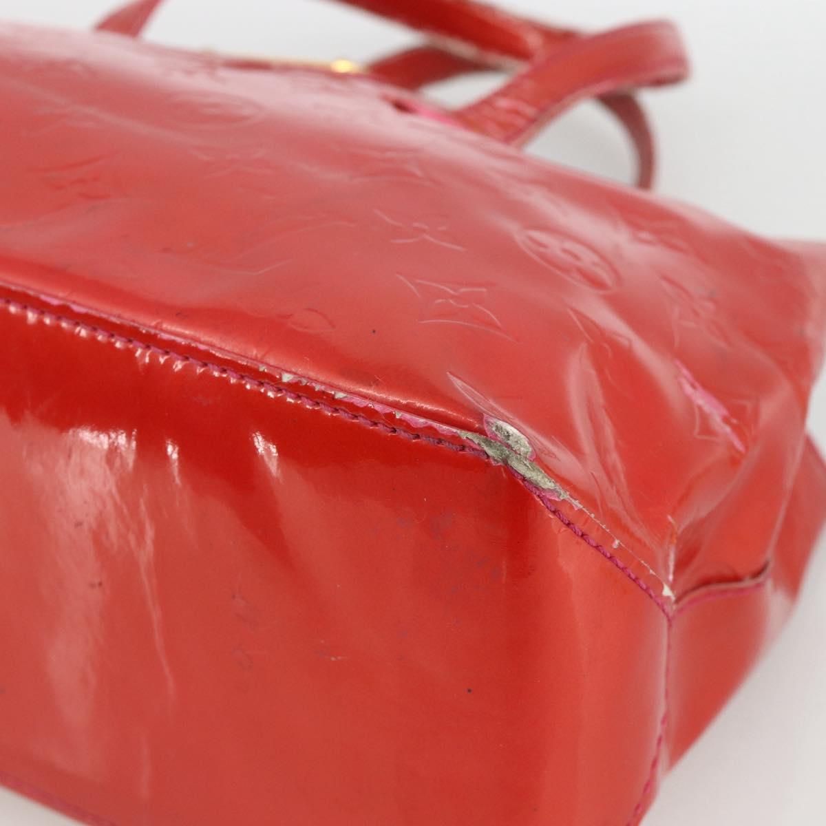 LOUIS VUITTON Monogram Vernis Wilshire PM Hand Bag Rose Pop M93643 Auth ARZ840