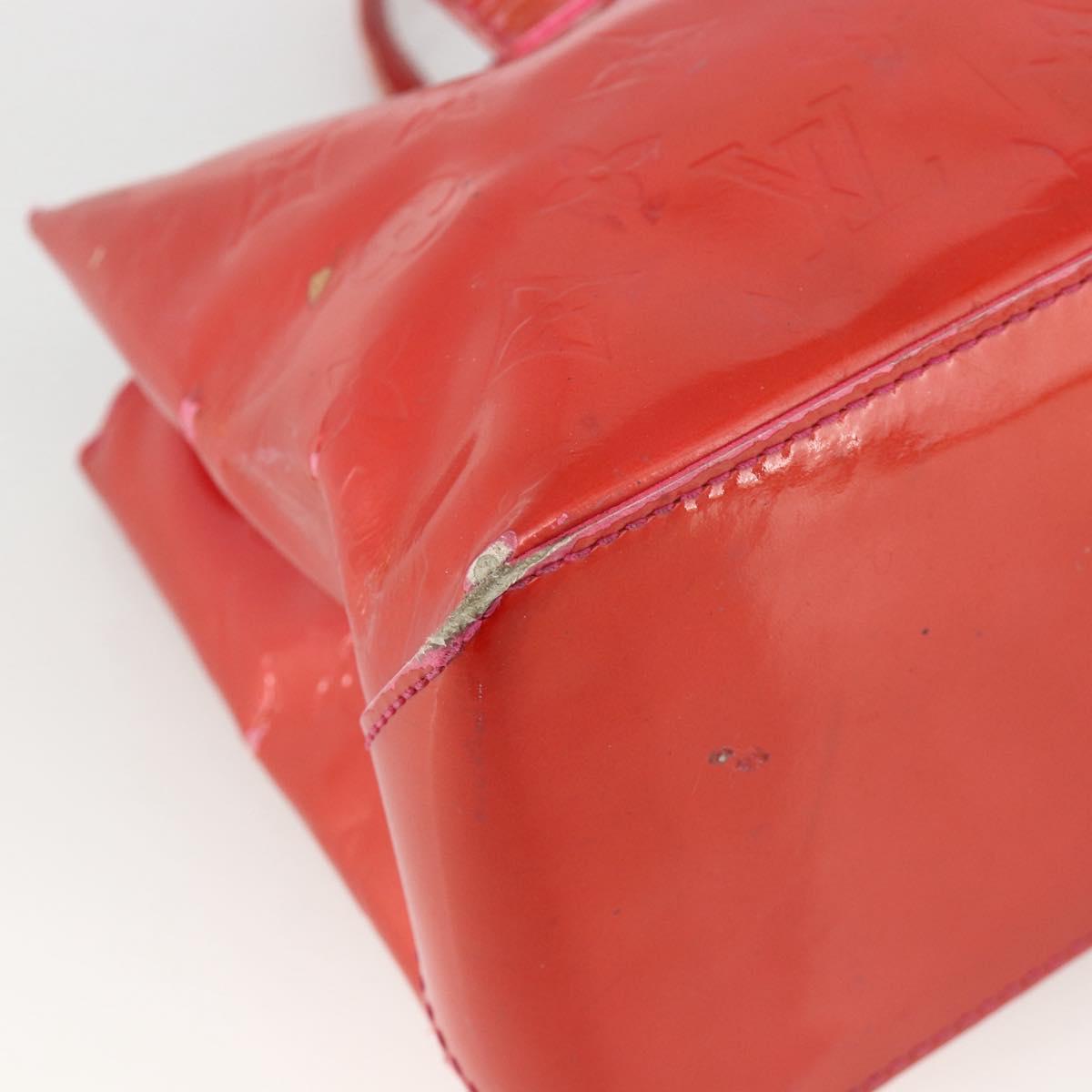 LOUIS VUITTON Monogram Vernis Wilshire PM Hand Bag Rose Pop M93643 Auth ARZ840