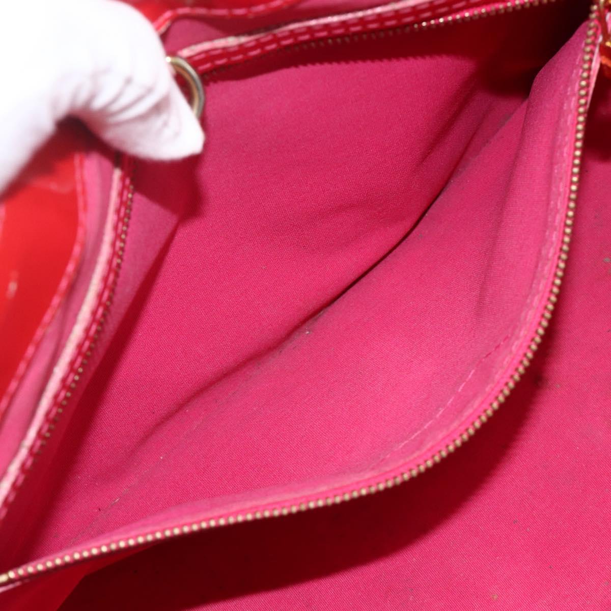 LOUIS VUITTON Monogram Vernis Wilshire PM Hand Bag Rose Pop M93643 Auth ARZ840