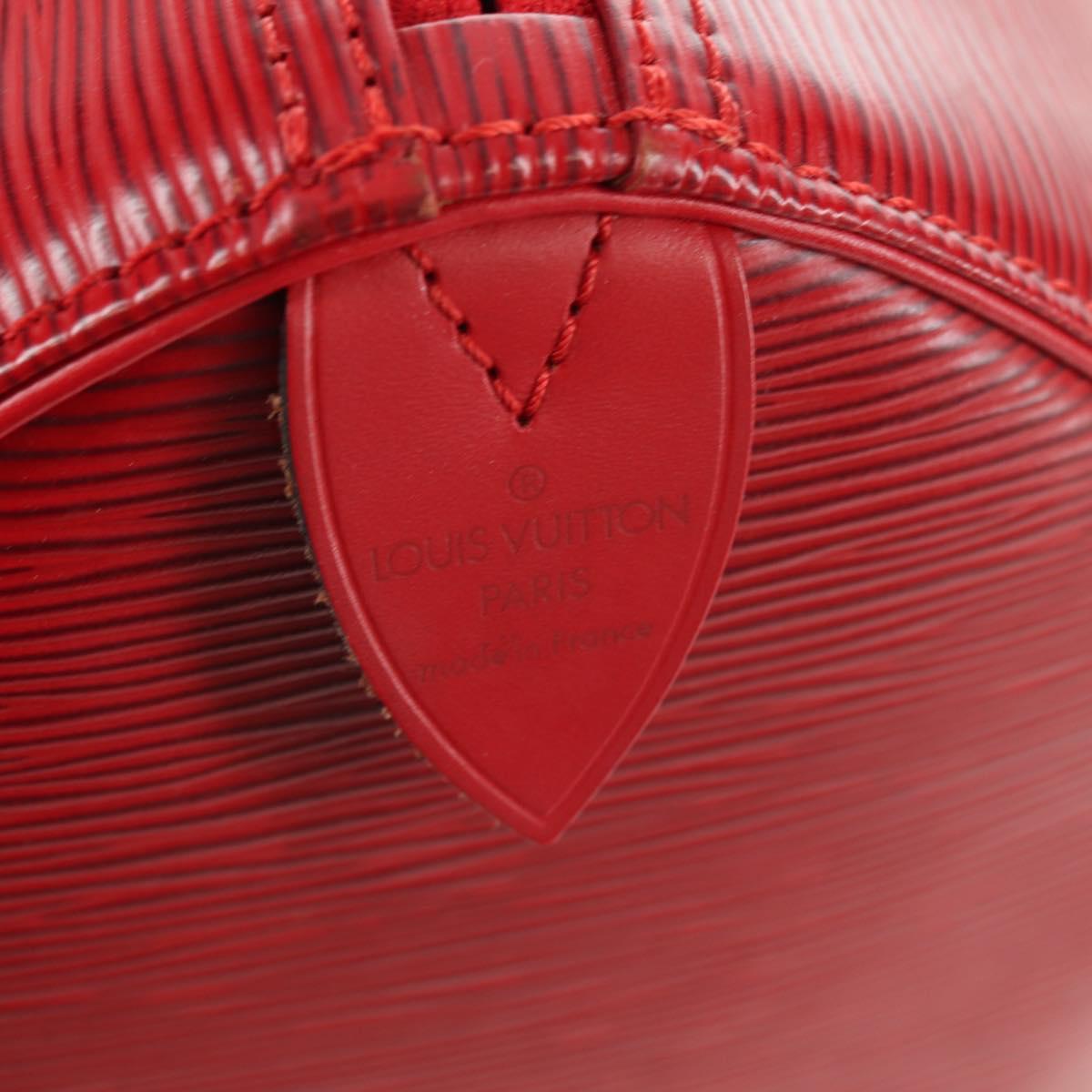 LOUIS VUITTON Epi Speedy 35 Hand Bag Castilian Red M42997 LV Auth ARZ854V