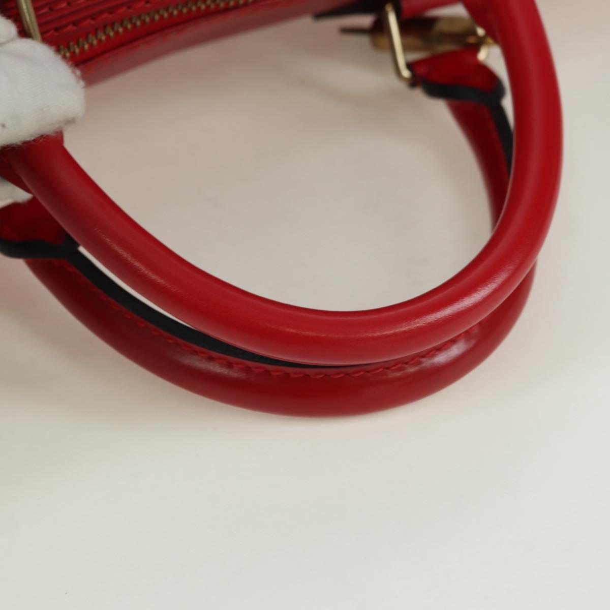 LOUIS VUITTON Epi Speedy 35 Hand Bag Castilian Red M42997 LV Auth ARZ854V