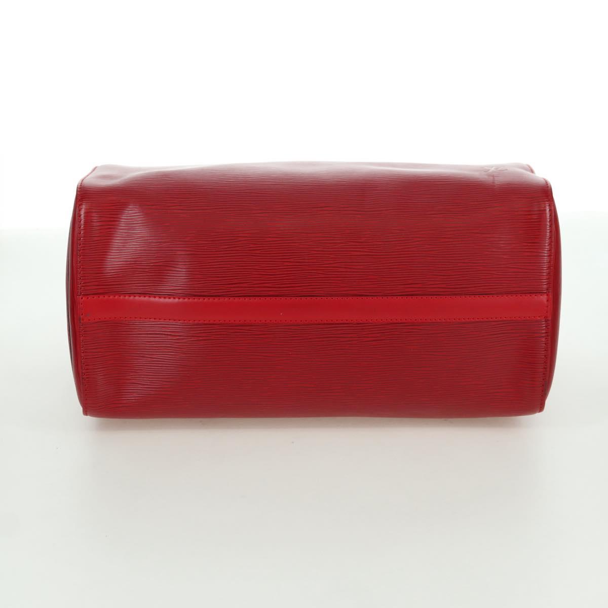 LOUIS VUITTON Epi Speedy 35 Hand Bag Castilian Red M42997 LV Auth ARZ854V