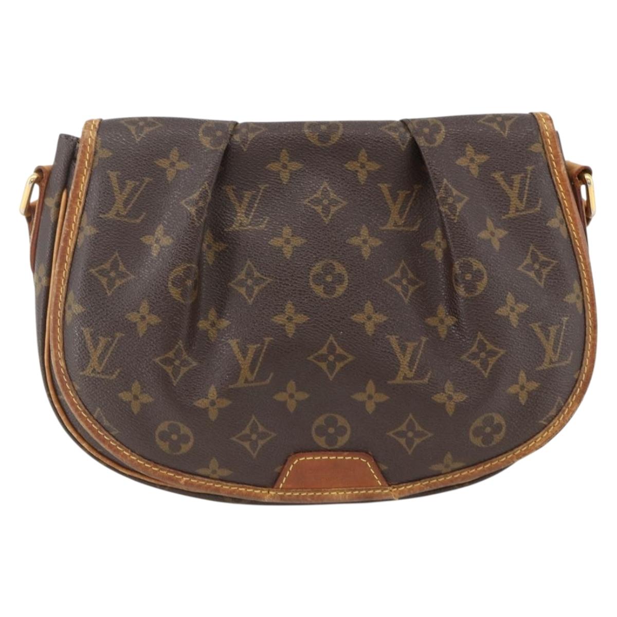 LOUIS VUITTON Monogram Menilmontant PM Shoulder Bag M40474 LV Auth ARZ861