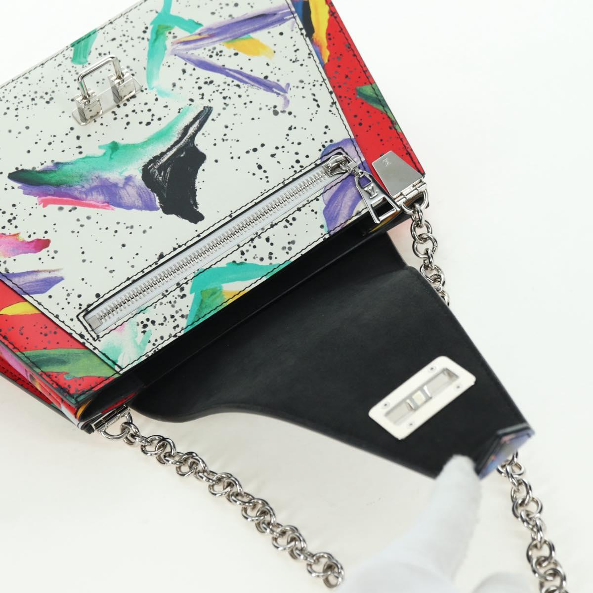 LOUIS VUITTON Trapeze Shoulder Bag Leather Multicolor M53791 LV Auth ARZ866SM