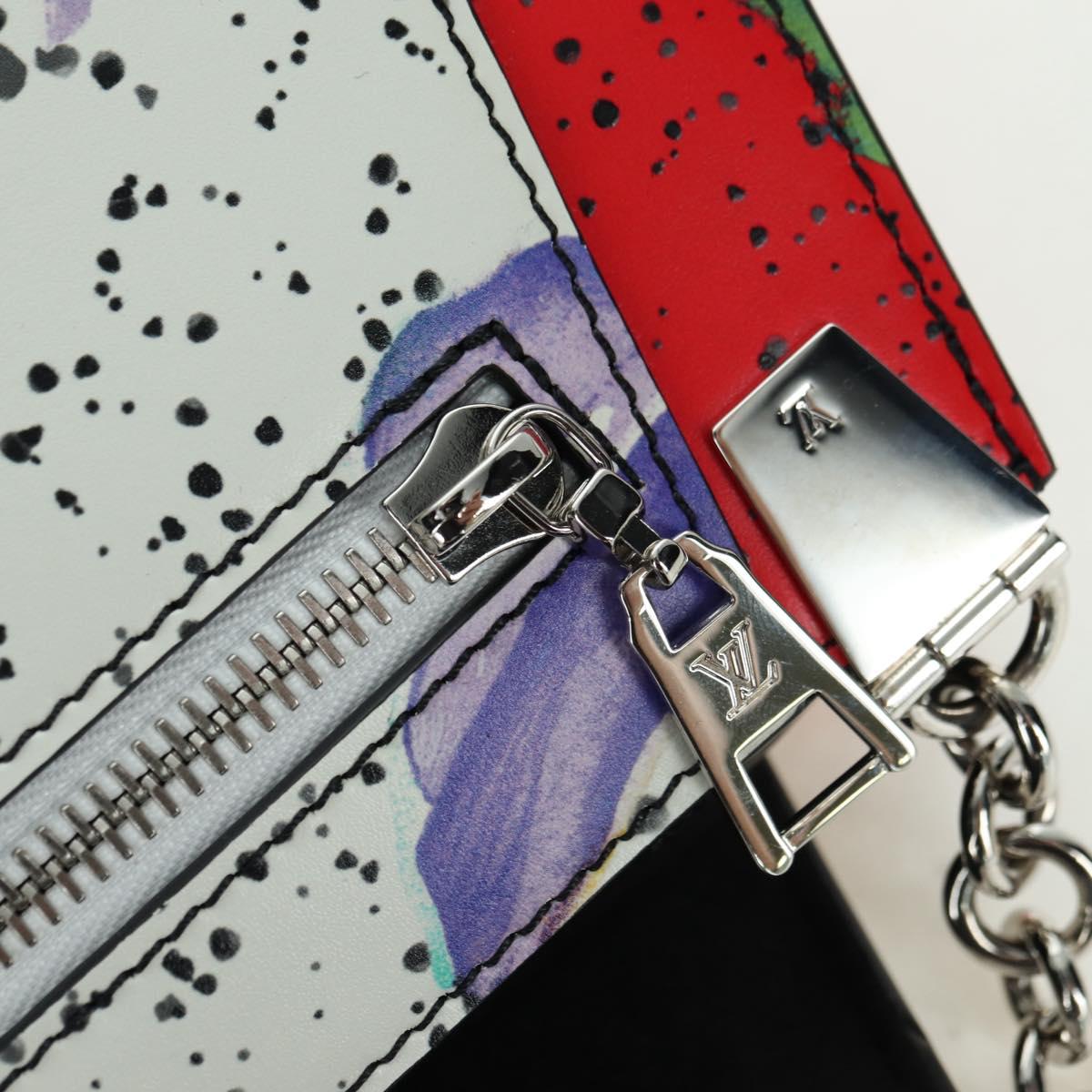 LOUIS VUITTON Trapeze Shoulder Bag Leather Multicolor M53791 LV Auth ARZ866SM