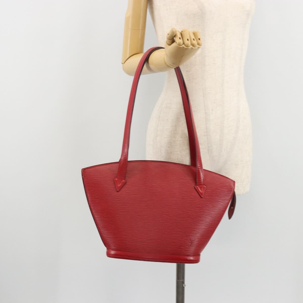 LOUIS VUITTON Epi Saint Jacques Poignees Long Hand Bag Red M52337 Auth ARZ870