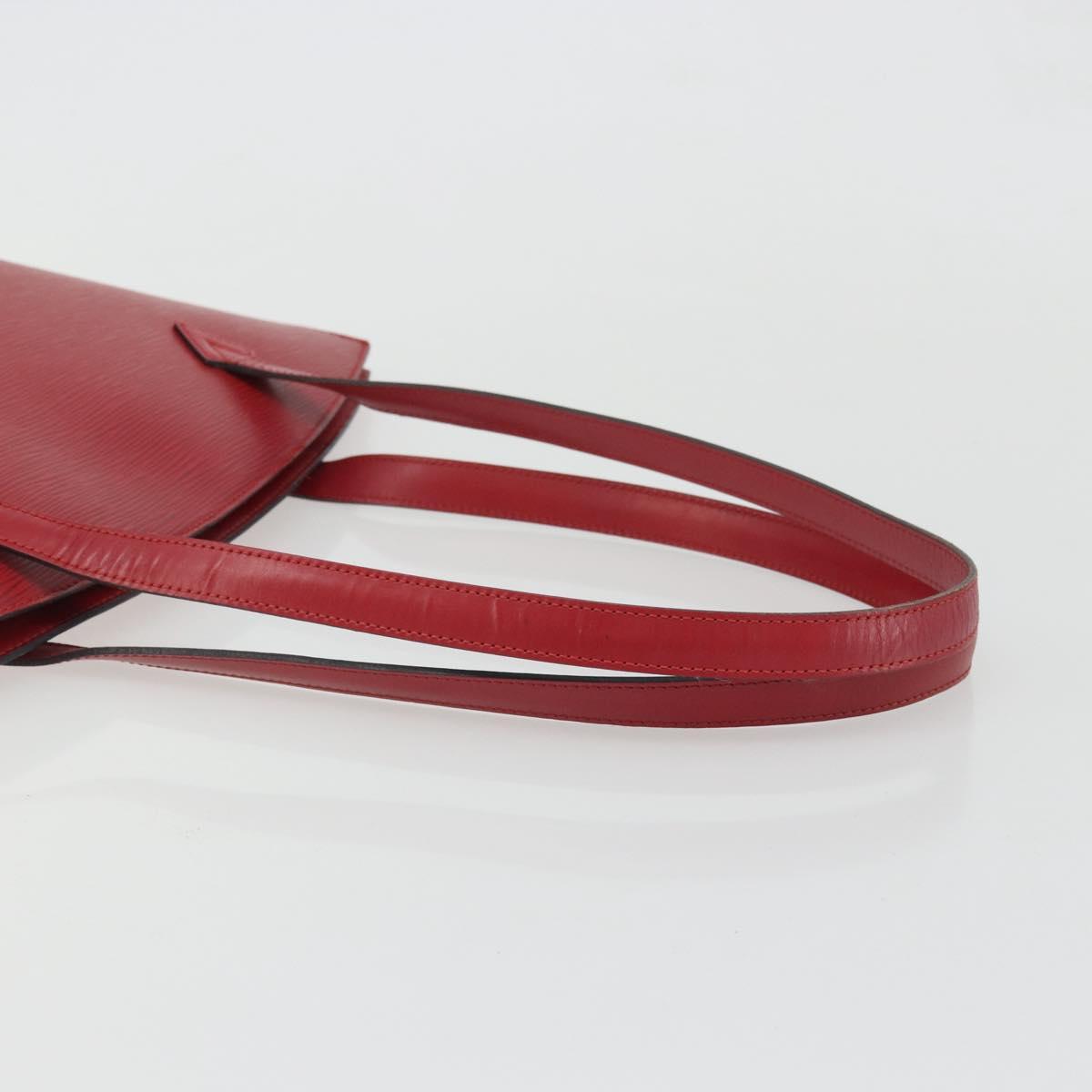 LOUIS VUITTON Epi Saint Jacques Poignees Long Hand Bag Red M52337 Auth ARZ870