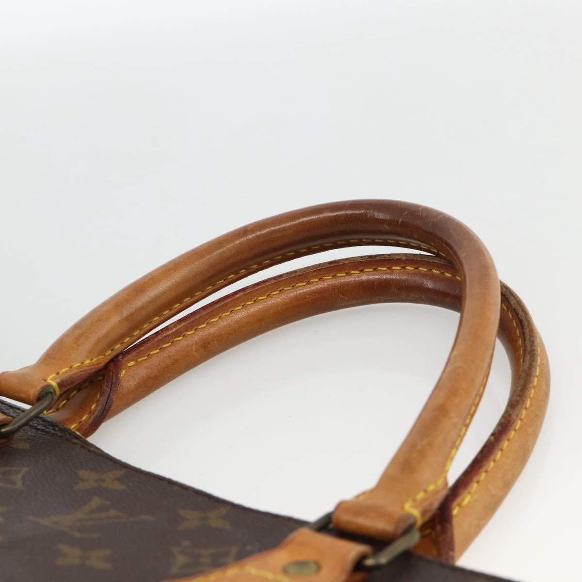 LOUIS VUITTON Monogram Sac Plat Hand Bag M51140 LV Auth ARZ886