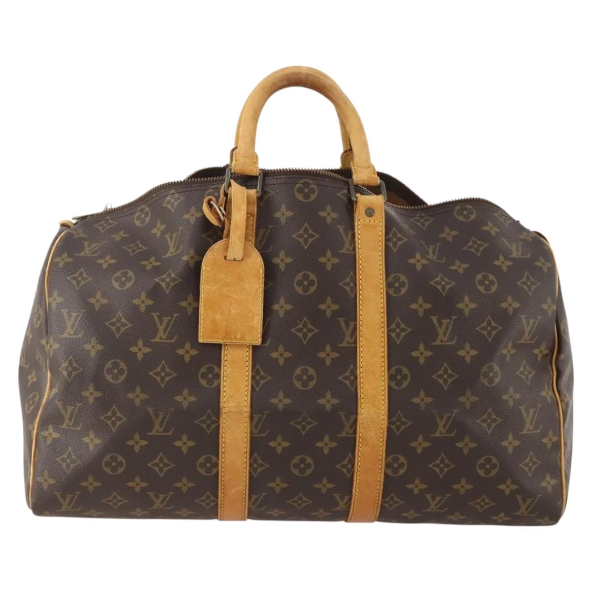LOUIS VUITTON Monogram Keepall 45 Boston Bag M41428 LV Auth ARZ887