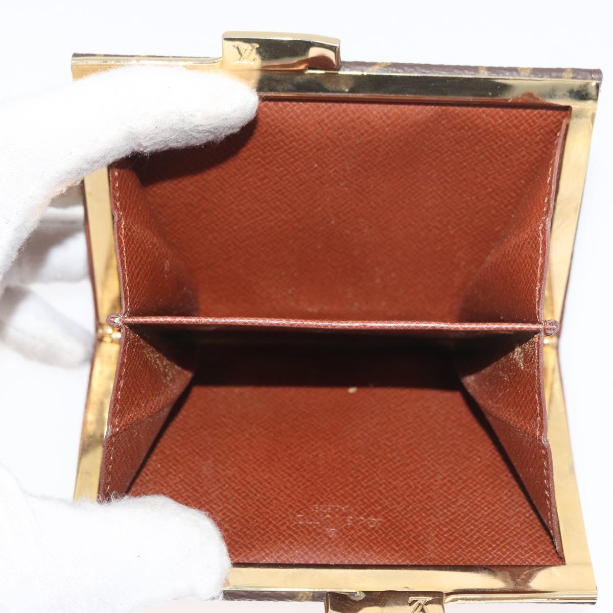 LOUIS VUITTON Monogram Coin Purse USA limited LV Auth ARZ920