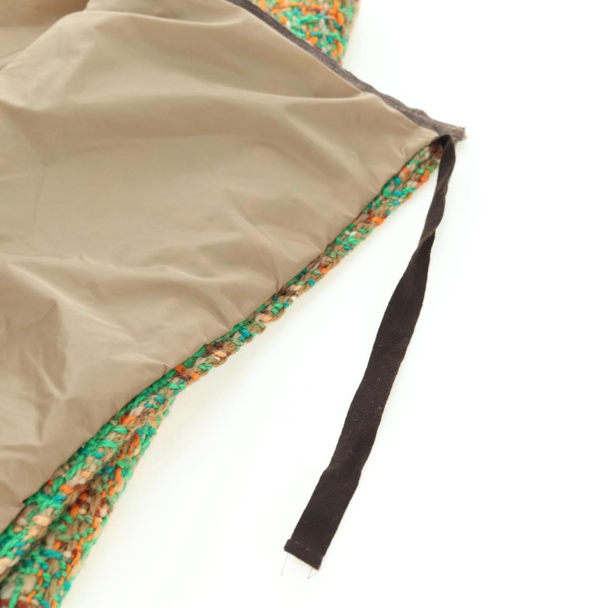 PRADA Sports Skirt Tweed 40 Multicolor CC Auth ARZ928A