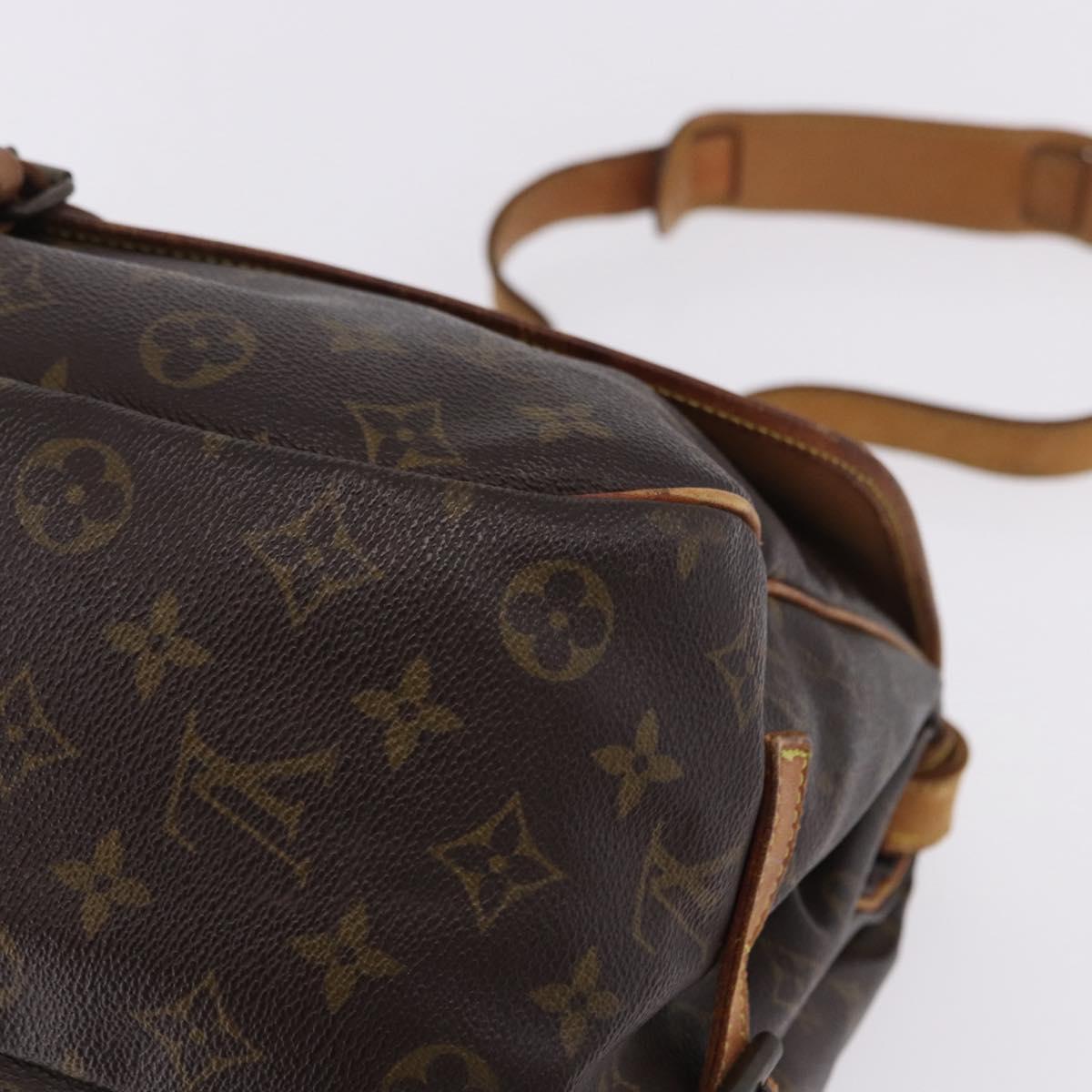 LOUIS VUITTON Monogram Saumur 35 Shoulder Bag M42254 LV Auth BA055