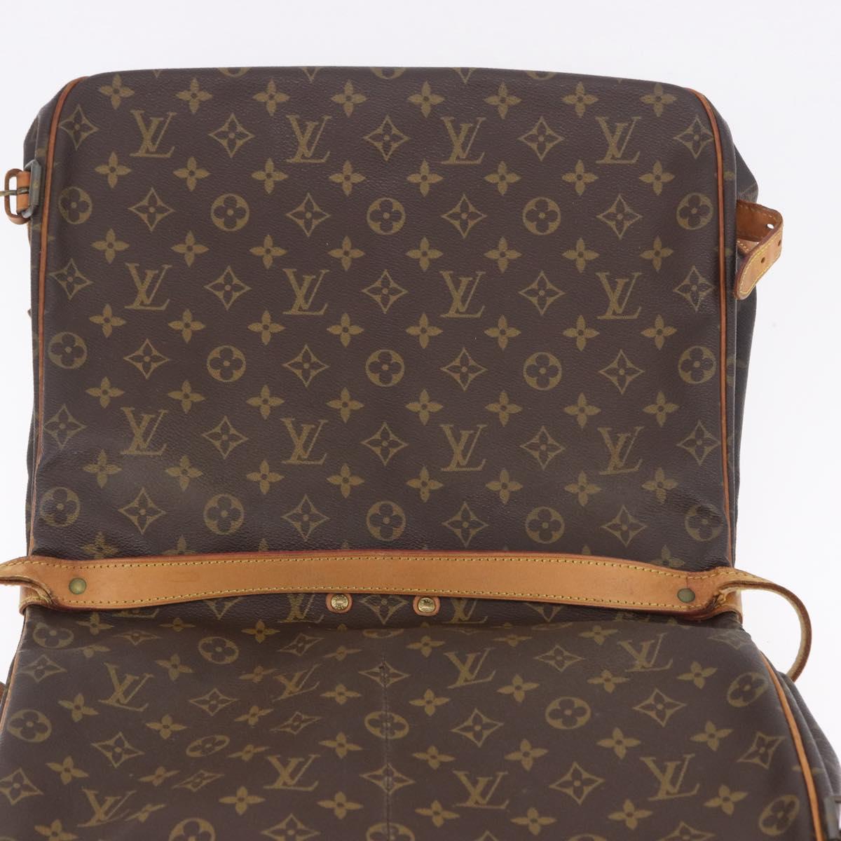 LOUIS VUITTON Monogram Saumur 35 Shoulder Bag M42254 LV Auth BA055
