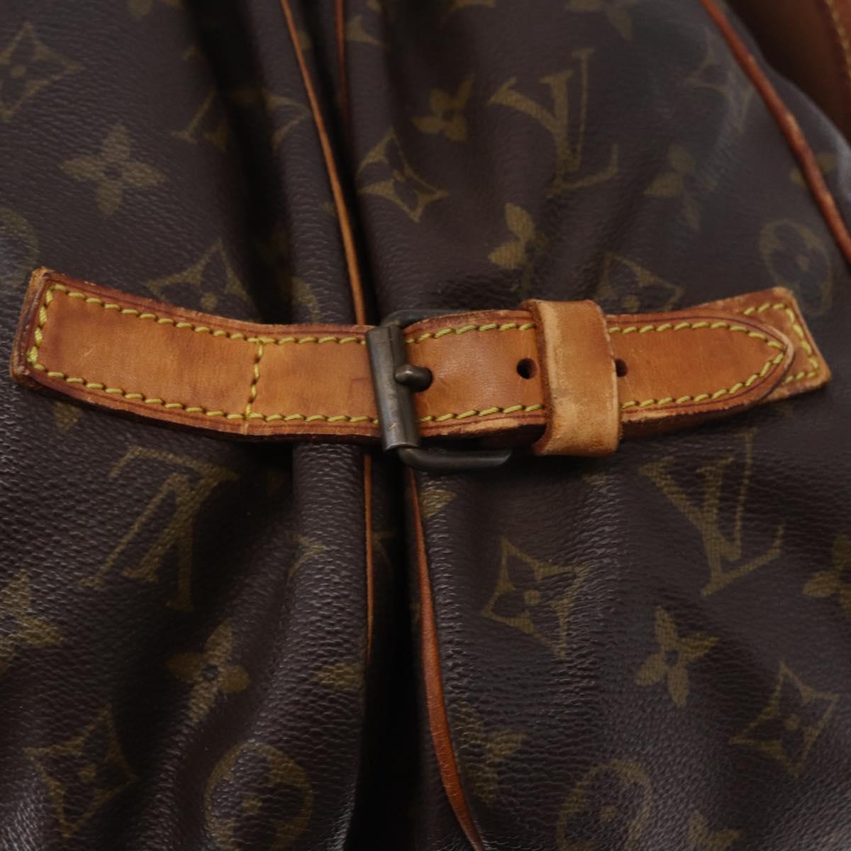 LOUIS VUITTON Monogram Saumur 35 Shoulder Bag M42254 LV Auth BA055