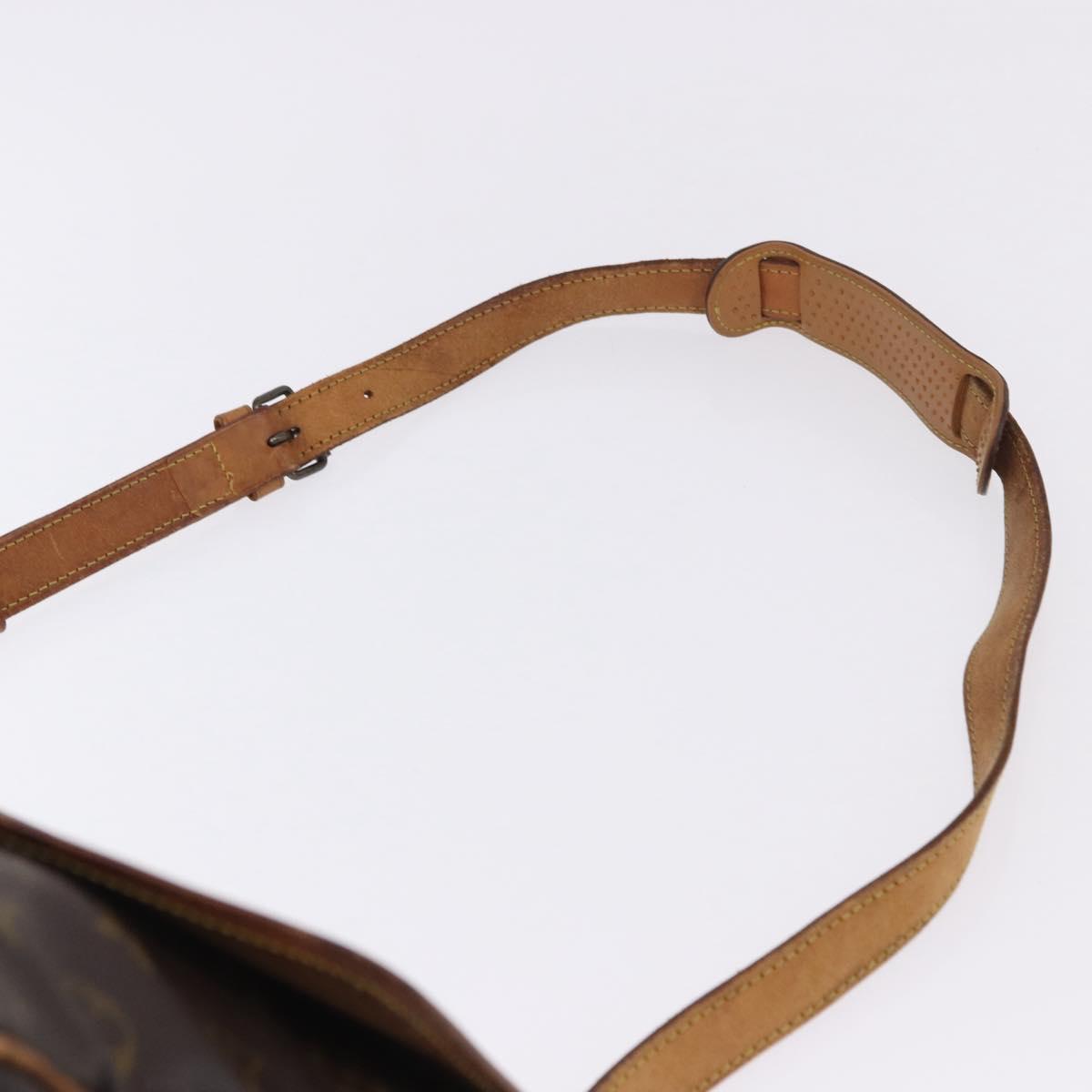 LOUIS VUITTON Monogram Saumur 35 Shoulder Bag M42254 LV Auth BA055