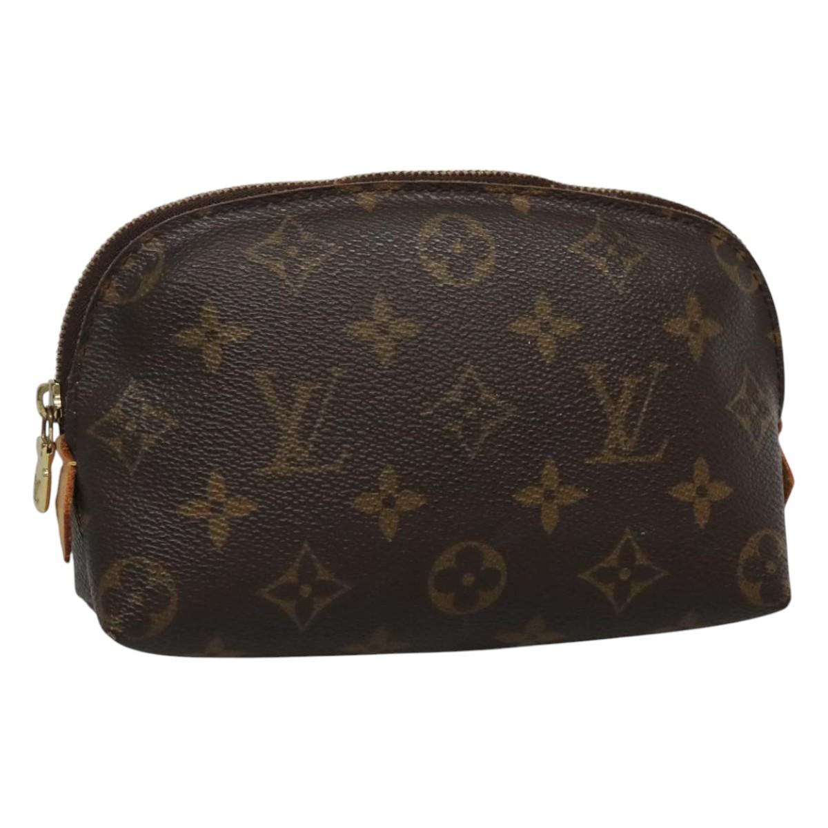 LOUIS VUITTON Monogram Pochette Cosmetic PM Cosmetic Pouch M47515 LV Auth BA077