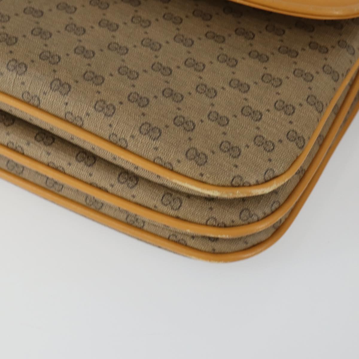 GUCCI Micro GG Supreme Shoulder Bag PVC Beige Gold 004 106 0024 Auth BA10006