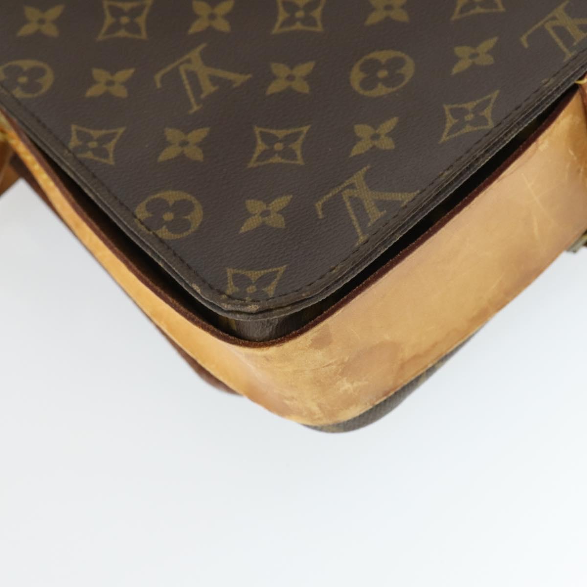 LOUIS VUITTON Monogram Cartouchiere GM Shoulder Bag M51252 LV Auth BA10012