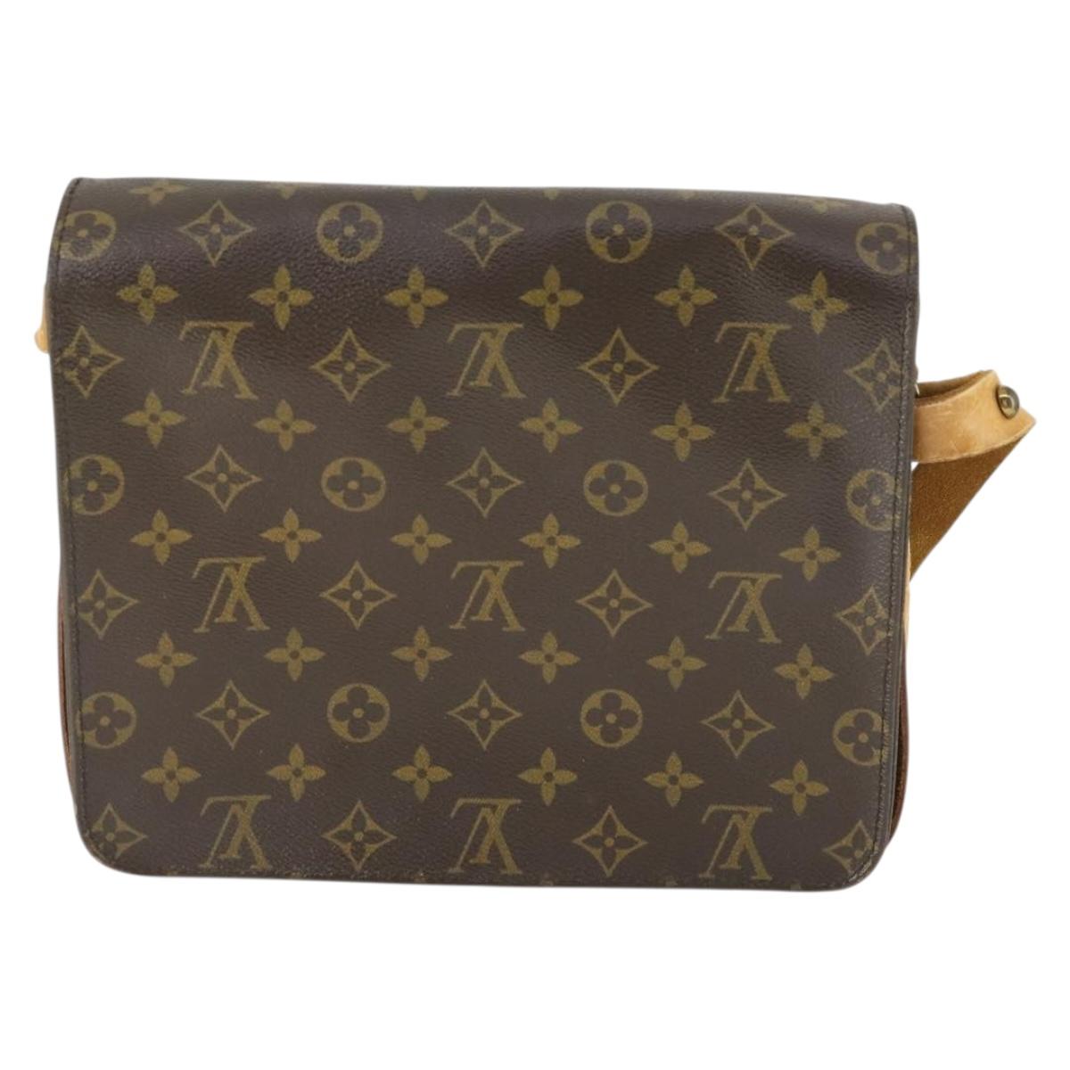 LOUIS VUITTON Monogram Cartouchiere GM Shoulder Bag M51252 LV Auth BA10012
